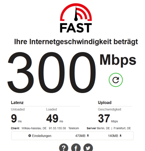 Breitband: Statt 250 Mbit/s nur 17 Mbit/s?