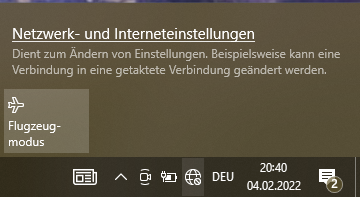 windows 10 zeigt wlan optionen / verfügbare Netzwerke nicht an - warum?