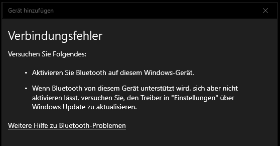 Bluetooth aktiviert?