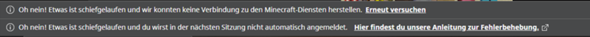 Minecraft Launcher loggt mich nach dem Schließen aus?