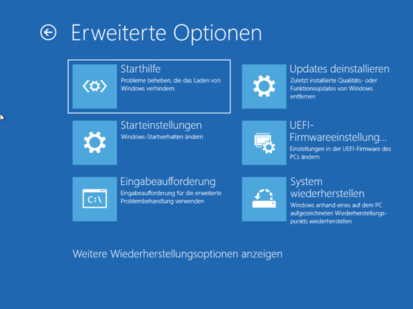 Windows konnte nicht richtig geladen werden?