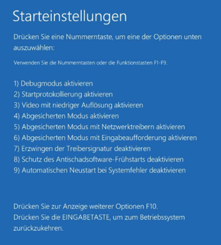 PC wurde nicht korrekt gestartet?