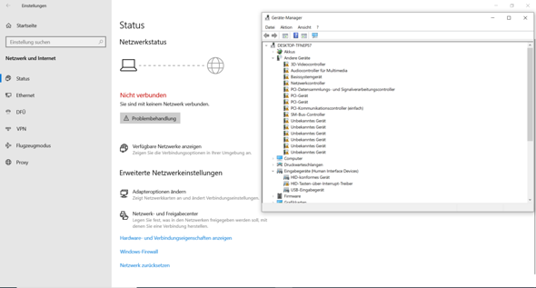 WLAN auf Laptop deaktiviert / nicht verfügbar?