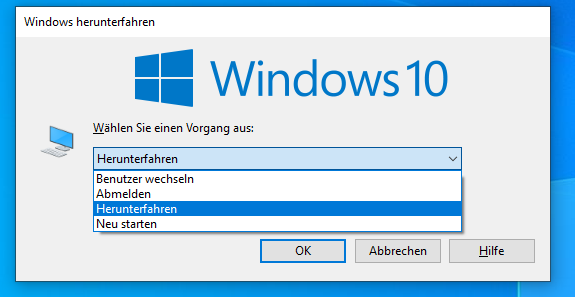 Kein Energiesparmodus in Windows 10 möglich?