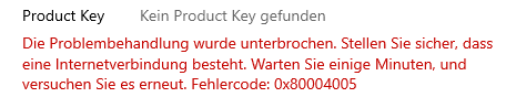 Windows 10 lässt sich nicht aktivieren?