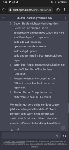 Wie kann ich einen Fehler bei starten nach dual system löschen beheben?