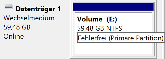 MicroSD wird erkannt aber keiner Speicherung