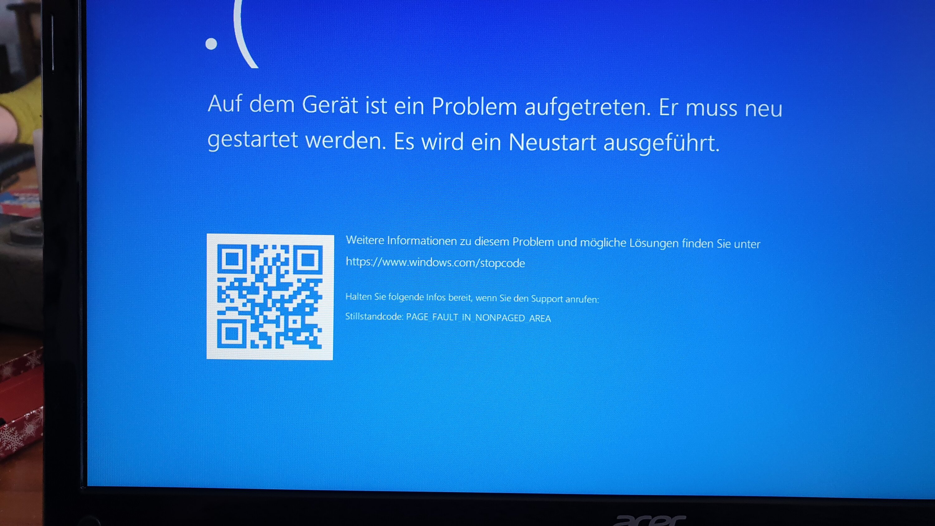 Bluescreen nach Update auf win 10 2004