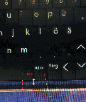 Bildschirm-Tastatur viel zu klein