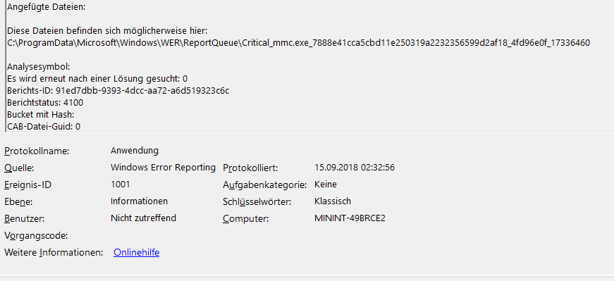 Problem mit der Aufgabenplanung