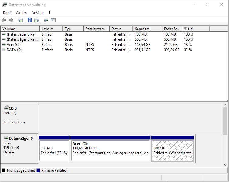 Windows Update: Systempartition konnte nicht aktualisiert werden