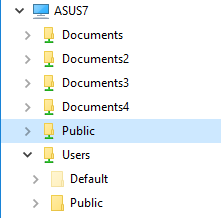 File Explorer - Warum mehrere öffentliche und Dokumentenordner?