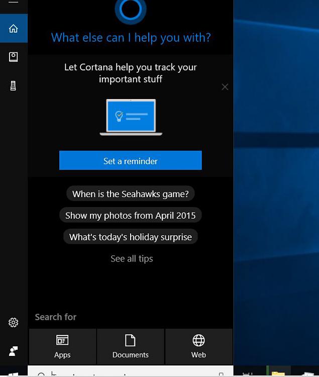Wie man Cortana kastriert, so sieht es aus wie folgt