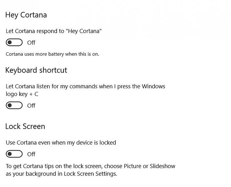 Wie man Cortana kastriert, so sieht es aus wie folgt