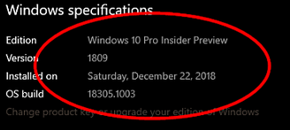 Problem mit Windows 10 Version 1809 Ordnernamensvergabe