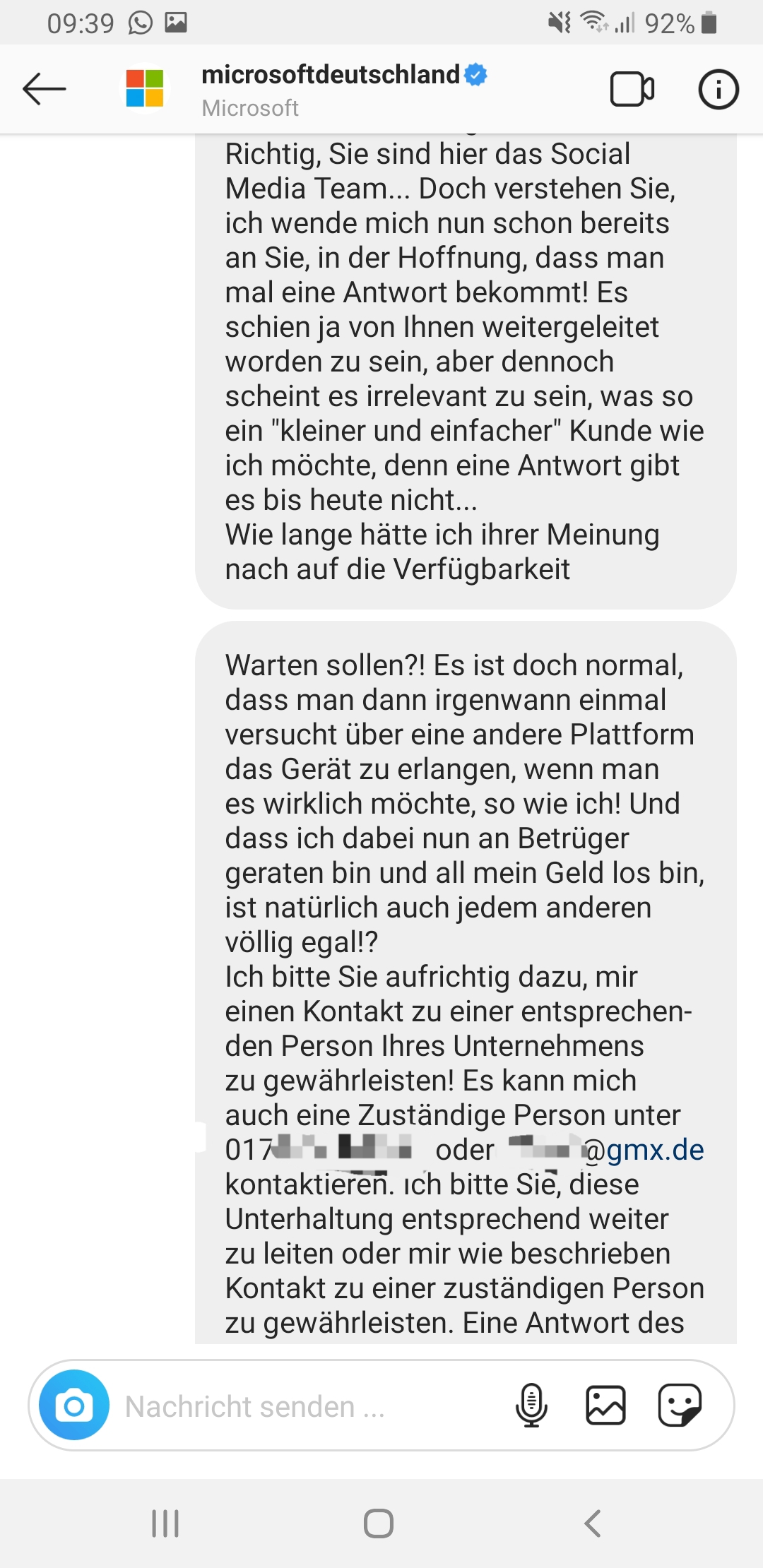 Verfügbarkeit und Kundensupport - ernsthaft?!