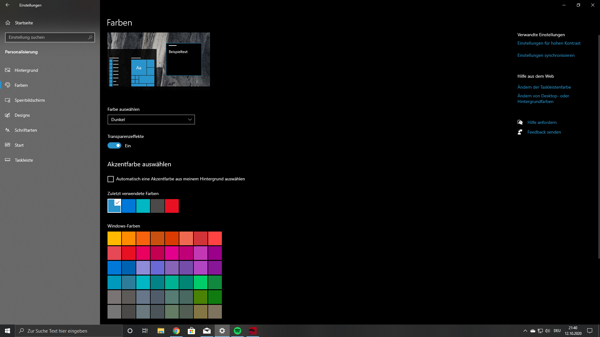 Dark Mode kann nicht deaktiviert werden