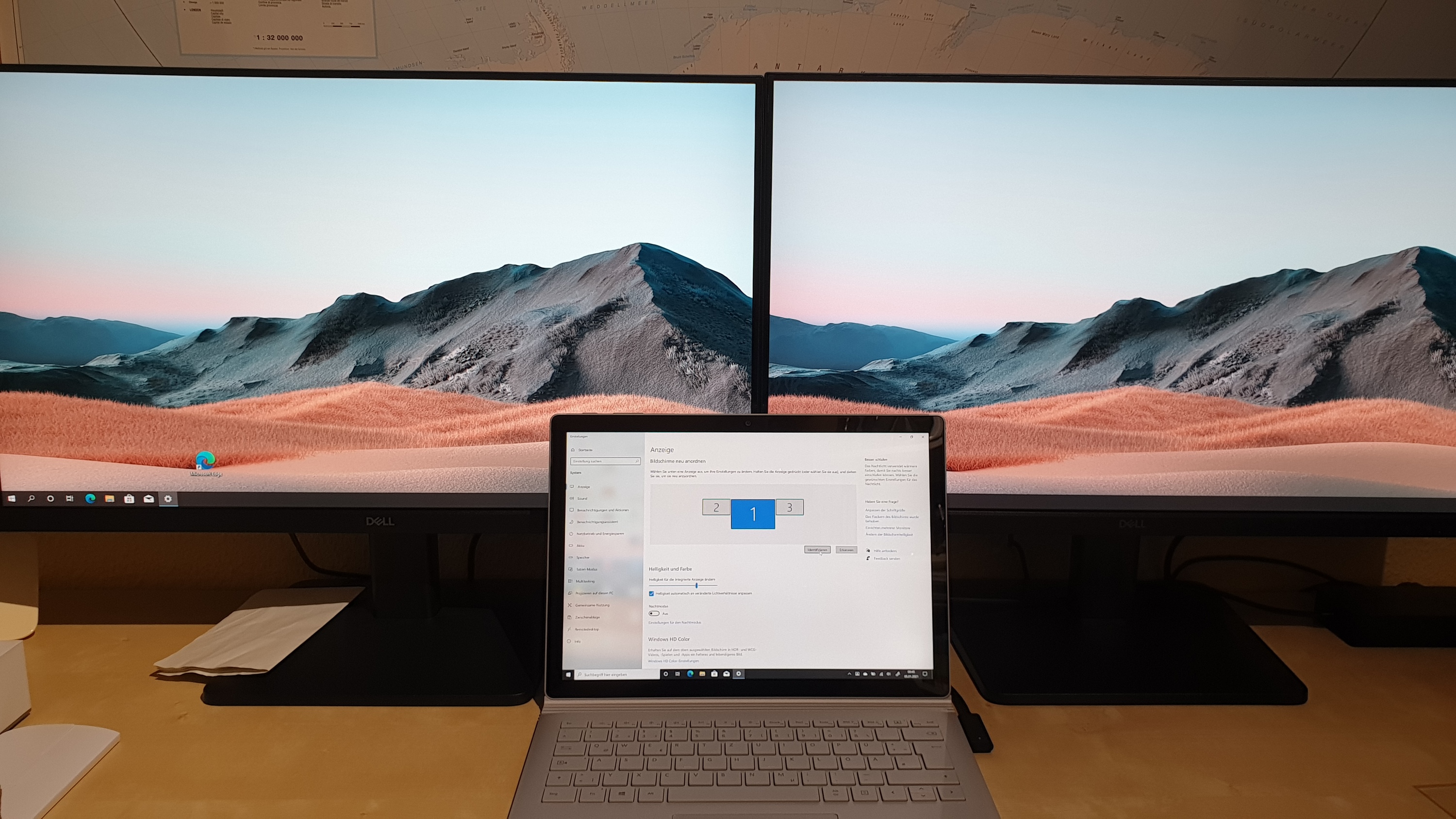 Anschluss von 2 Monitoren an das Surface Dock 2