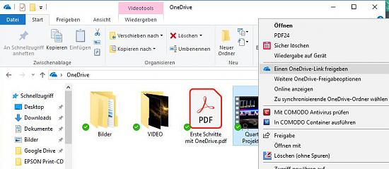 One Drive Link funktioniert nicht