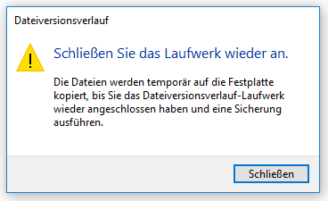 Dateisicherungsverlauf