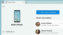 Windows 10 trifft Android: Your Phone-App beherrscht jetzt auch SMS