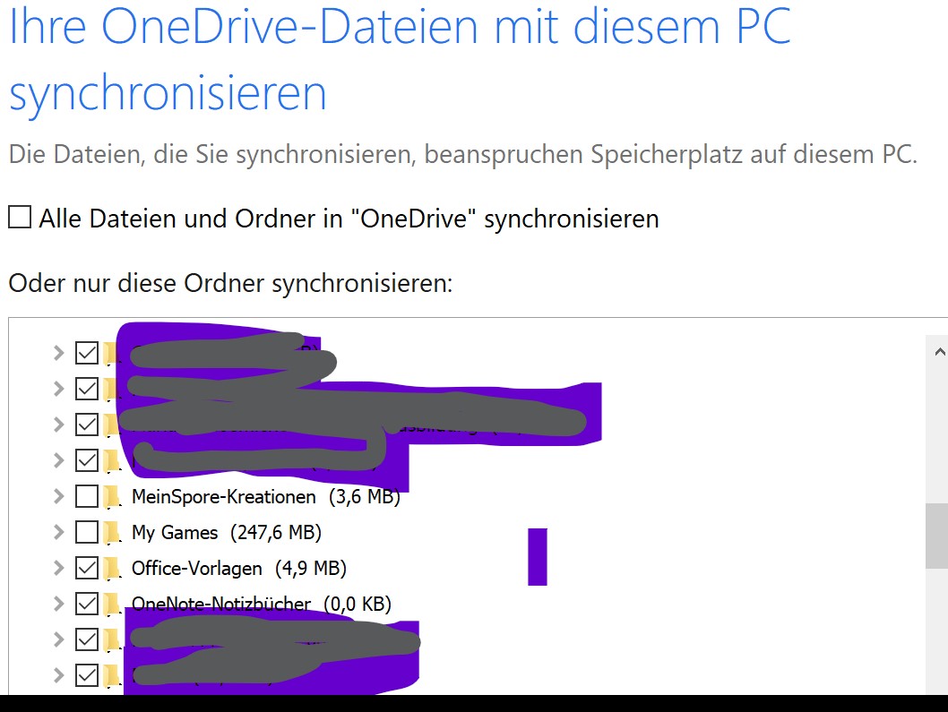 OneDrive und der Ordner "My Games"