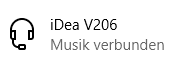 Bloototh Headset: Immer nur "Musik verbunden"