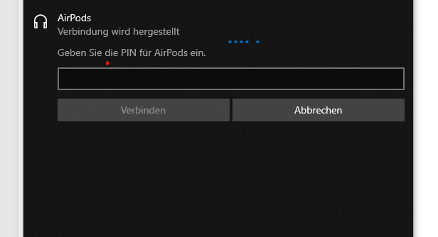 Air Pods verbinden sich nicht mit PC!