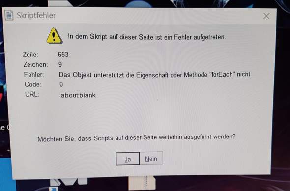 Syntaxfehler nach Windows-Start? Plötzliche Tab-Outs?