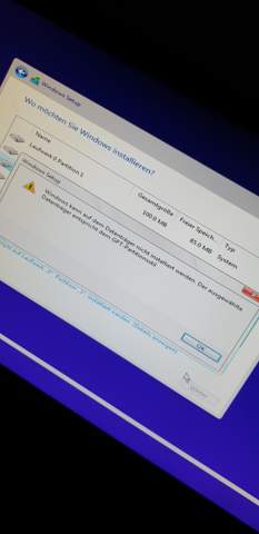 Hilfe bei Boot-Option bei Windows-Installation?