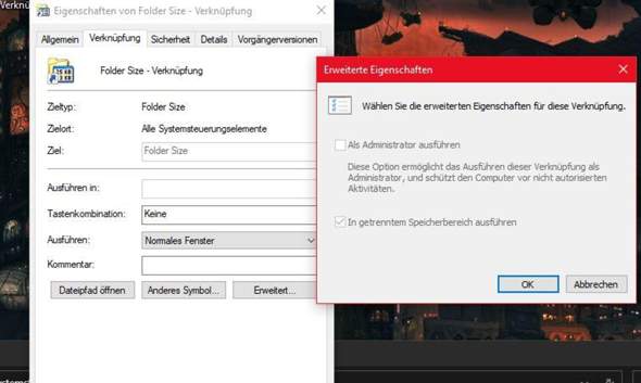 Windows 10, Systemsteuerung als Admin öffnen?