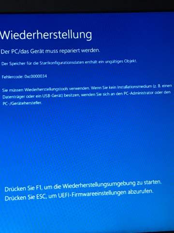 Windows 10 Laptop kaputt!?