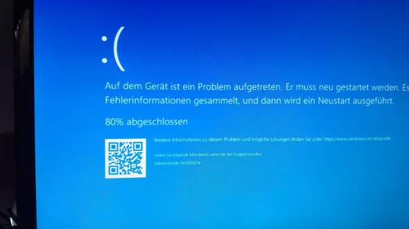 Windows10 blue screen nach Neustart?