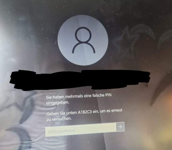 Diese Anmeldeoption ist deaktiviert........?Windows?