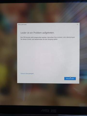 Windows10 Anmeldung nicht möglich?