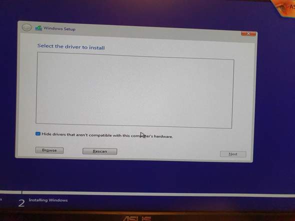 Was ist der fehler, und wie kann ich ihn beheben - Windows Installation?