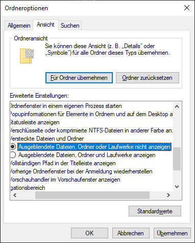 $Recycle.Bin wird auf C:\ angezeigt?