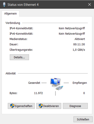 Mein Ethernet geht nicht?