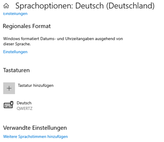 Wie kann ich komplett das englische Tastaturlayout löschen?