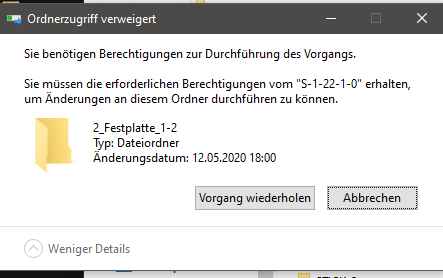 Warum lassen sich Dateiordner nicht löschen?