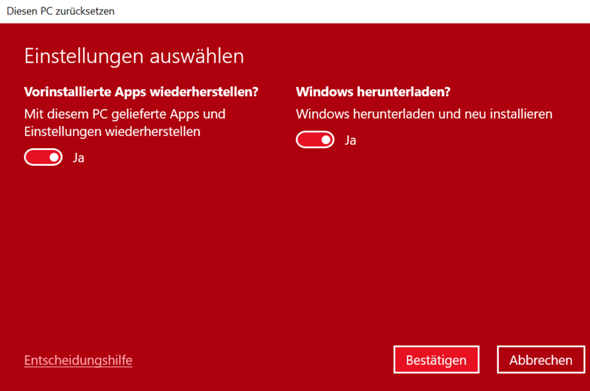wird mein windows auch gelöscht bzw muss ich es neu kaufen?