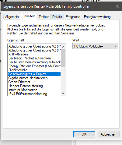 Für Spezialisten: Statt 250 Mbit/s nur 17?