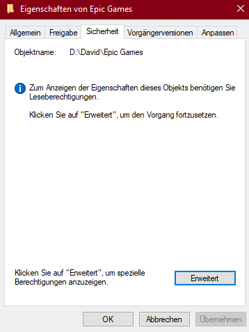 Trotz Administrationsrechte nicht Ordner löschen?