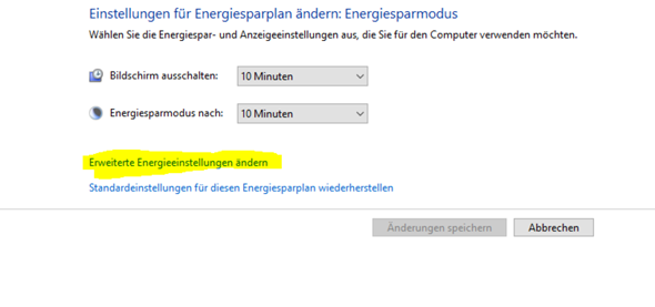 Ich versteh es nicht, der PC färht noch immer nicht in den Ruhemodues?