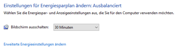 Kein Energiesparmodus in Windows 10 möglich?