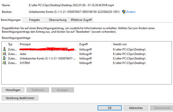 Windows 10 gesperrte Dateien entsperren?