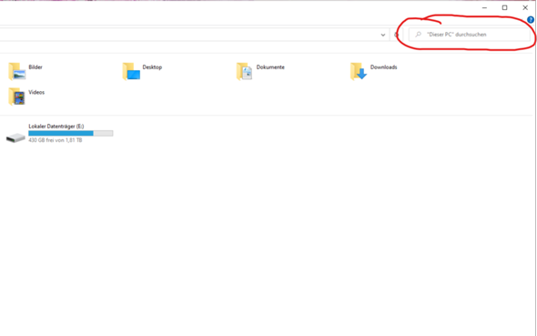 Meine Windows-Suchfelder lassen keine Texteingabe zu?