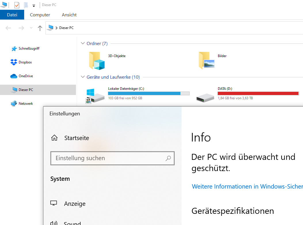 Nach Update sind Texte teilweise zu klein, teilweise normal Skalierung ändert nichts