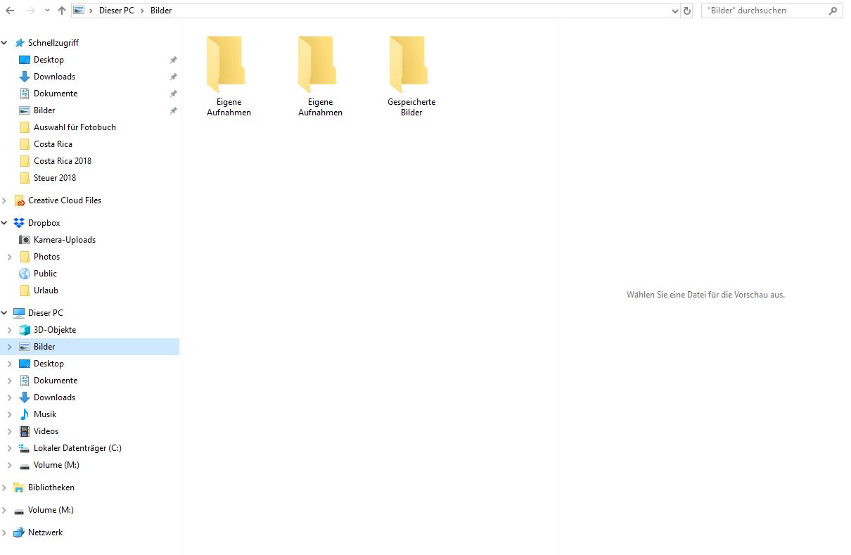 "Dieser PC" hat Verknüpfung zu leeren Onedrive Ordnern. Wie kann ich den Dateipfad wieder...