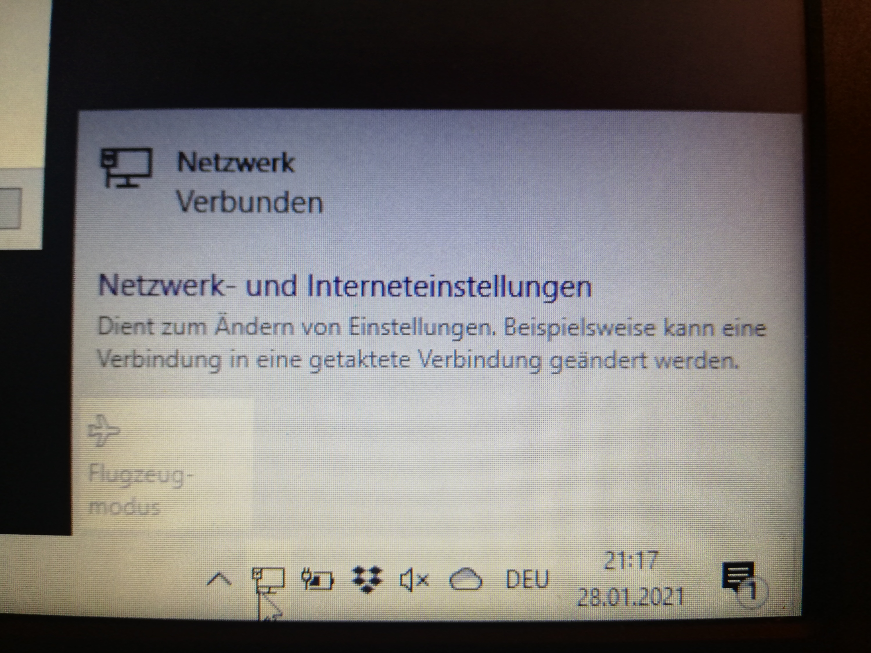 Die WLAN-Einstellungen fehlen komplett